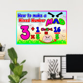 So erstellen Sie eine gemischte Zahl MAD = Ankerdi Poster (Heimbüro)