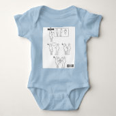 So erstellen Sie eine Mama-Anweisungsblatt-Parodie Baby Strampler (Vorderseite)