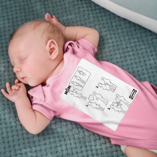So erstellen Sie eine Mama-Anweisungsblatt-Parodie Baby Strampler