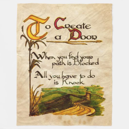 So erstellen Sie eine Tür Fleecedecke (Vorderseite)