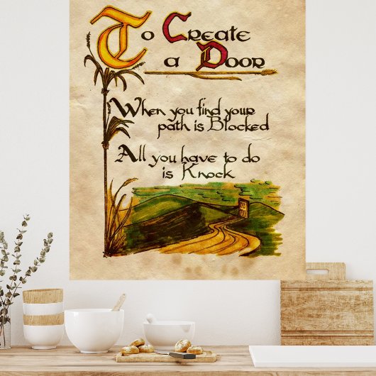 So erstellen Sie eine Tür Poster (Küche)