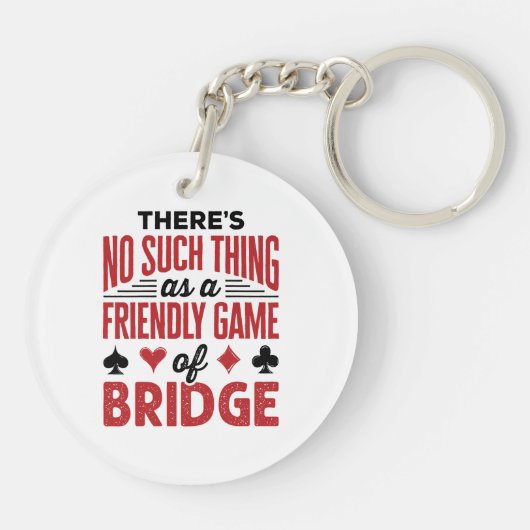So etwas wie ein freundliches Spiel der Brücke gib Schlüsselanhänger (Rückseite)