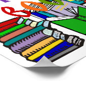 So etwas wie zu viele Bücher gibt es nicht Poster (Ecke)