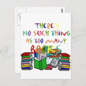 So etwas wie zu viele Bücher gibt es nicht! Postkarte (Vorne/Hinten)