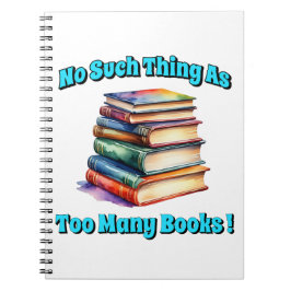So etwas wie zu viele Bücher! Notizblock