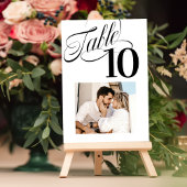 So Extravagante Tischnummer Foto