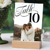 So Extravagante Tischnummer Foto