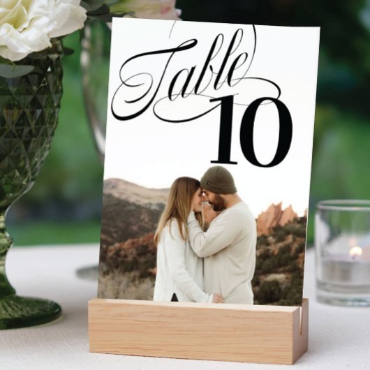 So Extravagante Tischnummer Foto