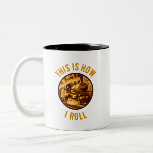 So Fahre Ich Historische Eisenbahnfans Zweifarbige Tasse