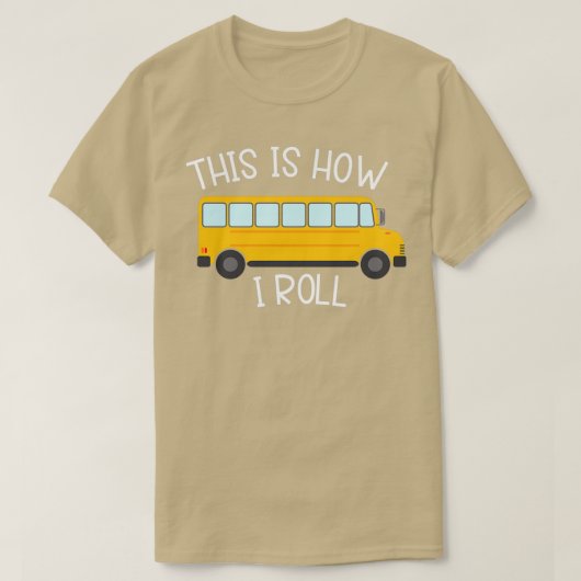 So fahre ich mit dem Schulbus T-Shirt (Design vorne)