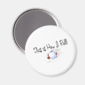 So fahre ich Schneeball Magnet (Vorderseite/Rückseite)