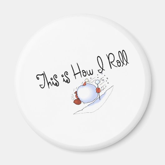 So fahre ich Schneeball Magnet (Vorne)