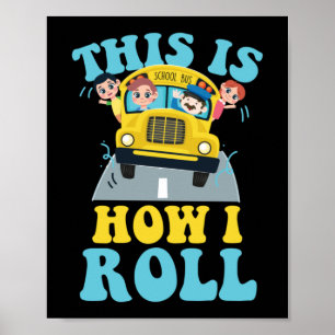 So fahre ich Schulbusfahrer Poster