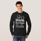 So fahren Sie Roller Untersetzer Rollercoaster Kid T-Shirt (Vorne ganz)