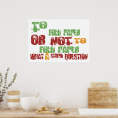 So falten Sie Papier Poster (Küche)