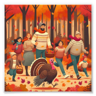 So fangen Sie den Truthahn Fotodruck