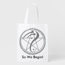 "So fangen wir" wiederverwendbare Tasche an