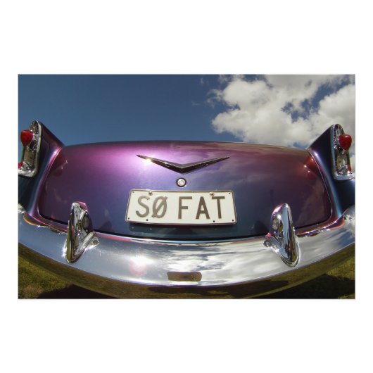 SO FAT - Klassischer Cars Beach Hop Fotodruck (Vorne)
