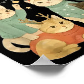 So Festive Right Meow Funny Christmas Santa Cat Poster (Ecke)