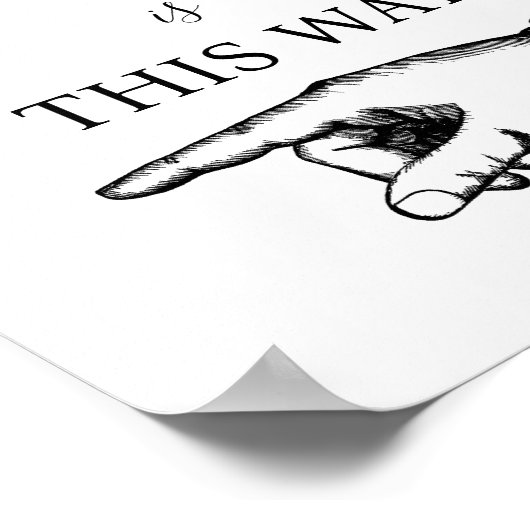 SO FINGER POINTING SIGN POSTER (Ecke)