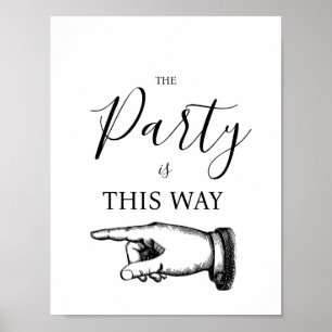 SO FINGER POINTING SIGN POSTER