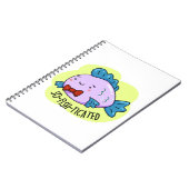 So fisch gezinkter Funny Sophisticated Fish Pun Notizblock (Linke Seite)