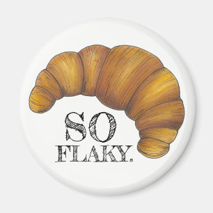 So flaky Buttery Croissant French Pastry Feinschme Magnet