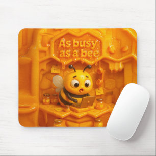 So fleißig wie eine Biene – süße Produktivitätsbie Mousepad