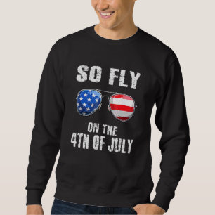 So Fly 4. Juli American Flag Sonnenbrille Boys K Sweatshirt