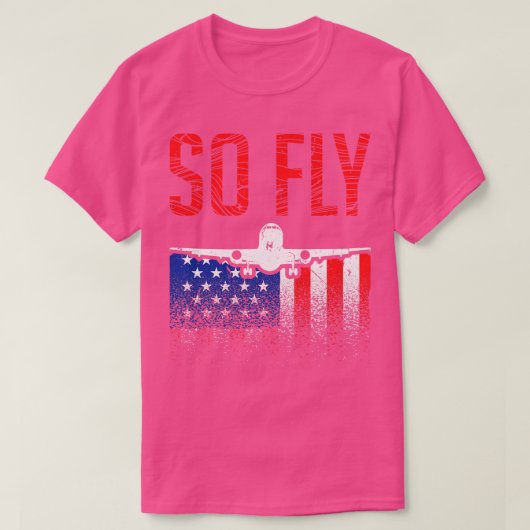 So Fly USA Pilot Flugzeug T-Shirt (Design vorne)