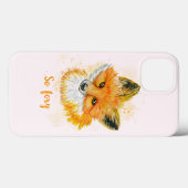 So Foxy Wasserfarben-Fuchs Case-Mate iPhone Hülle (Rückseite (Horizontal))