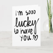 SO FREUEN SIE SICH, **SIE*** LIEBE AUF UNSEREM JAH KARTE (Vorderseite)