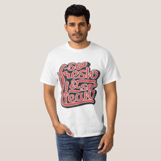 So frisch so sauber rot/weiß T-Shirt (Vorne ganz)