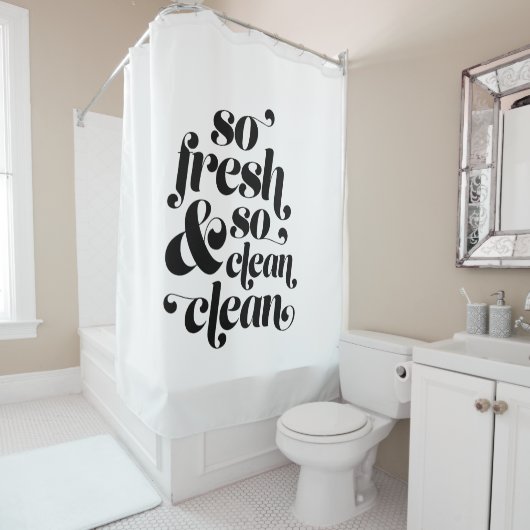 So frisch und sauber Duschvorhang (Beispiel)