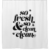So frisch und sauber Duschvorhang (Vorderseite)