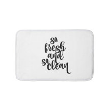 So frisch und so sauber Bathmat