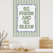 So frisch und so sauber poster (Küche)