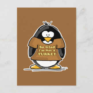 So froh, dass ich kein türkischer Pinguin bin Postkarte