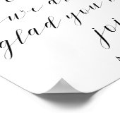 So froh, dass Sie uns bei der Begrüßung des Begrüß Poster (Ecke)