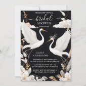 So fühlen Sie asiatisches Sky Cloud Crane Fun Brau Einladung (Vorderseite)