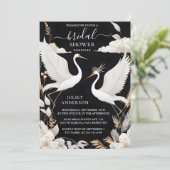 So fühlen Sie asiatisches Sky Cloud Crane Fun Brau Einladung (Stehend Vorderseite)