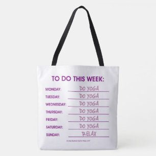 SO FÜHREN SIE DIE LISTE AUS: YOGA TASCHE