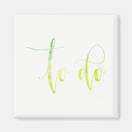 So führen Sie eine Aufgabenliste mit grünem Weiß a Magnet