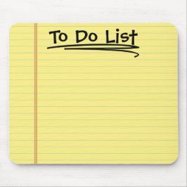 So führen Sie eine Liste aus Mousepad