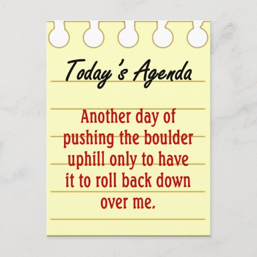 So führen Sie eine Liste aus Postkarte (Vorderseite)