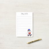 So führen Sie List- und Niedliche Skater-Chat aus Post-it Klebezettel (Auf Schreibtisch)