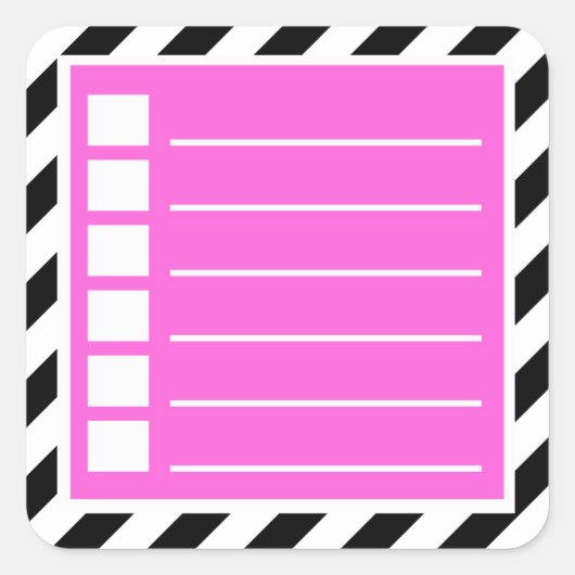 So führen Sie Planner-Aufkleber auf Quadratischer Aufkleber (Vorderseite)