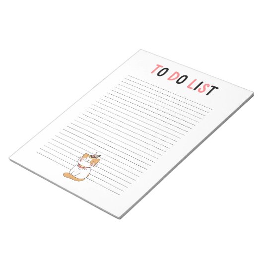 So führen Sie Stammkätzchen auf Notizblock (angewinkelt)