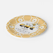 So fun to Bee One 1st Birthday Matching Pappteller (Schrägansicht)