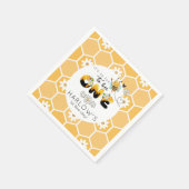 So fun to Bee One bumble bee 1st Birthday  Serviette (Ecke)